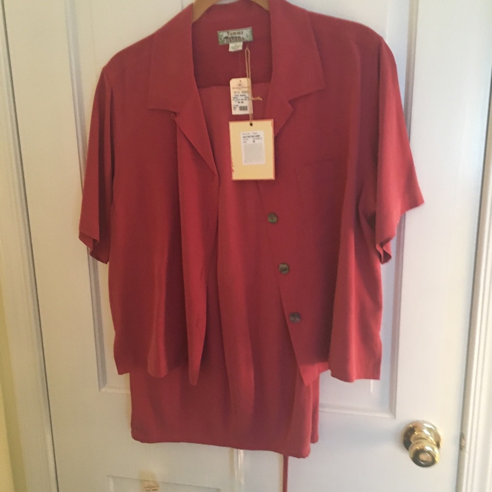 Two Piece Silk Tommy Bahama— Watermelon Color